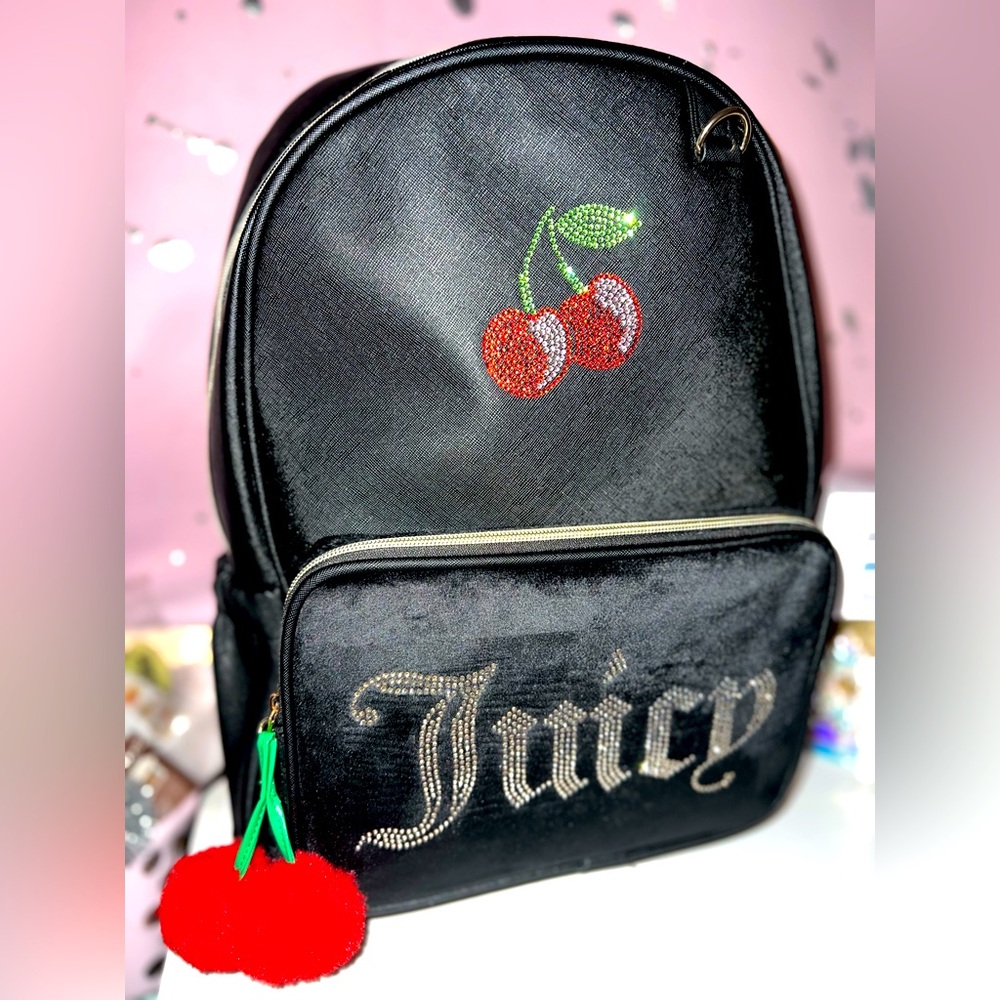 COPY - 🍒NWT Juicy Couture Black Backpack with Cherry Design